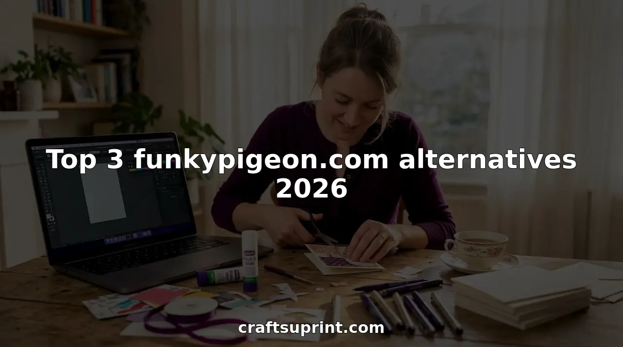 Person creating personalized cards at kitchen table workspace