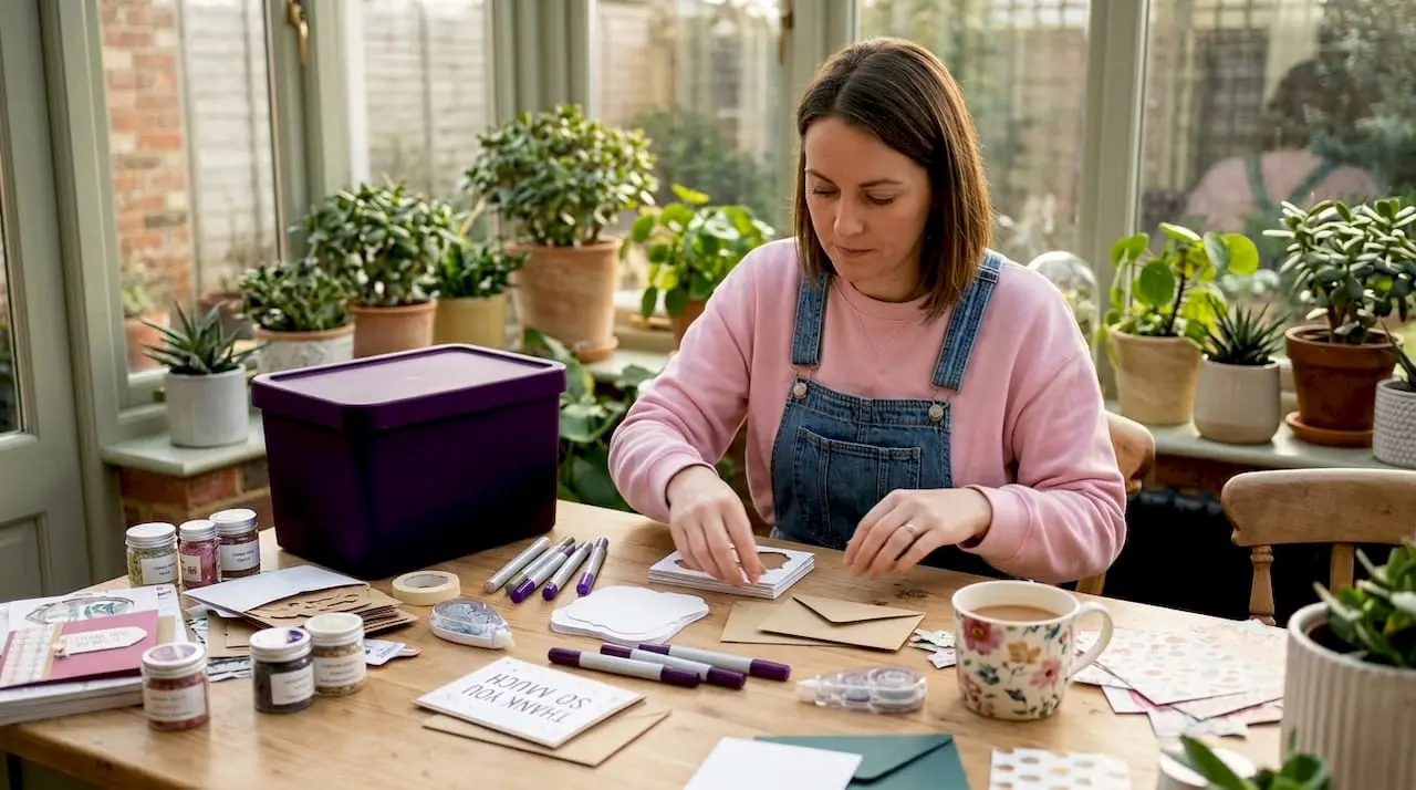Crafter sorting mini card kit supplies