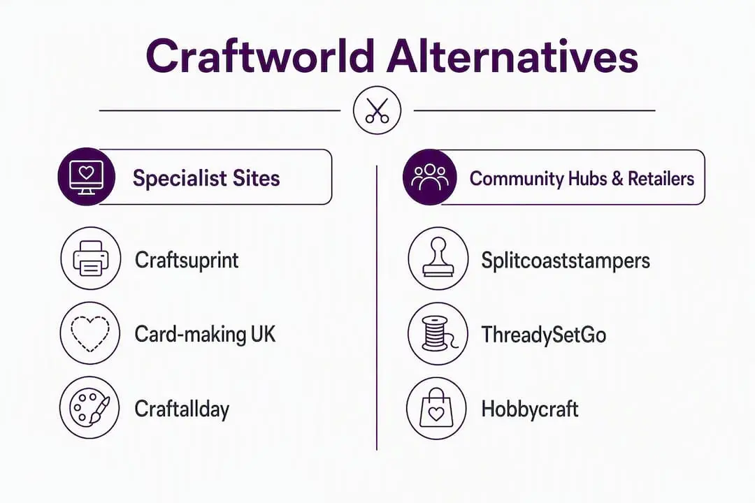 Infographic comparing craftworld alternatives categories