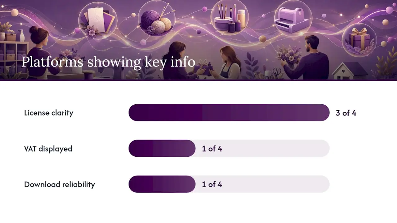How the top marketplaces compare at a glance — overview diagram