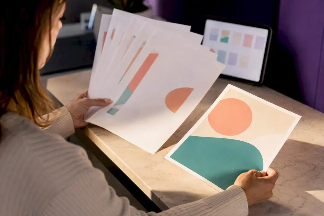 Seller comparing printable file formats